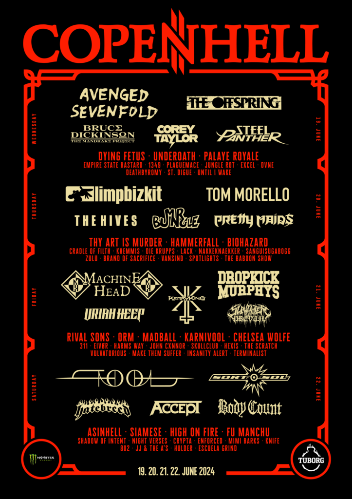 Copenhell 2024 Music Festival Lineup